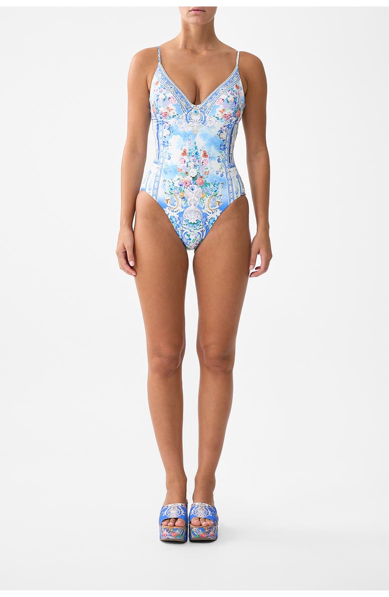 Camilla Soft High Tri Underwire One Piece, Main, color, Ottoman Opulence