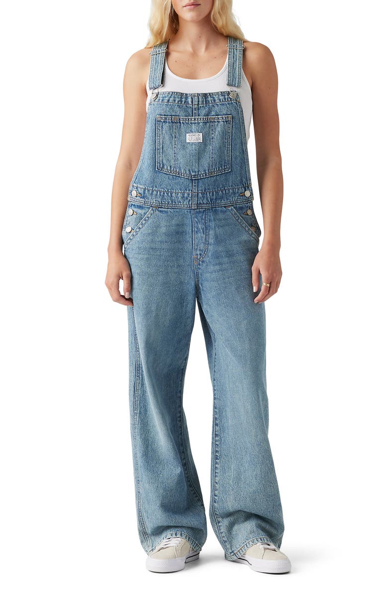 Levi's<sup>®</sup> Baggy Denim Overalls, Main, color,