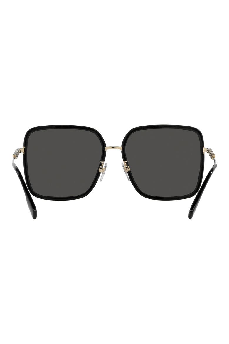 Benedict 59mm Pilot Sunglasses, Alternate, color, BLACK
