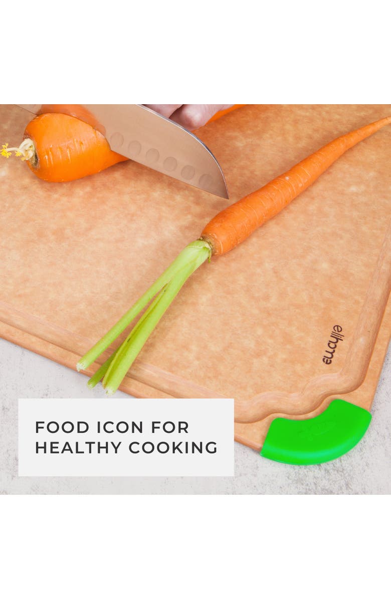 Eli Home 9 Piece CuttingWise Cutting Boards + Knife Set, Alternate, color, Brown