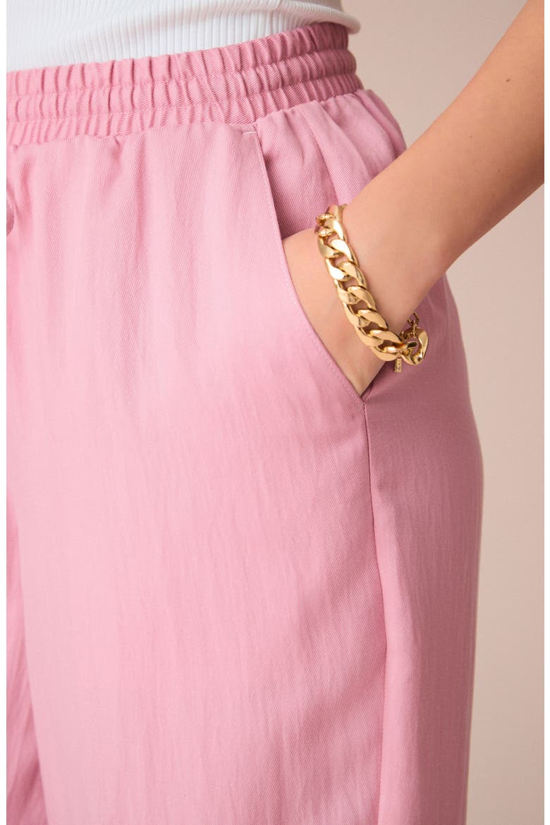 Drawstring Wide Leg Pants, Alternate, color, PINK