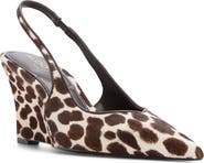 ALDO Jenadine Genuine Calf Hair Pointed Toe Wedge Pump