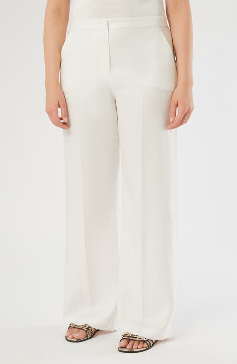 Canapa Linen Wide Leg Pants (Plus)