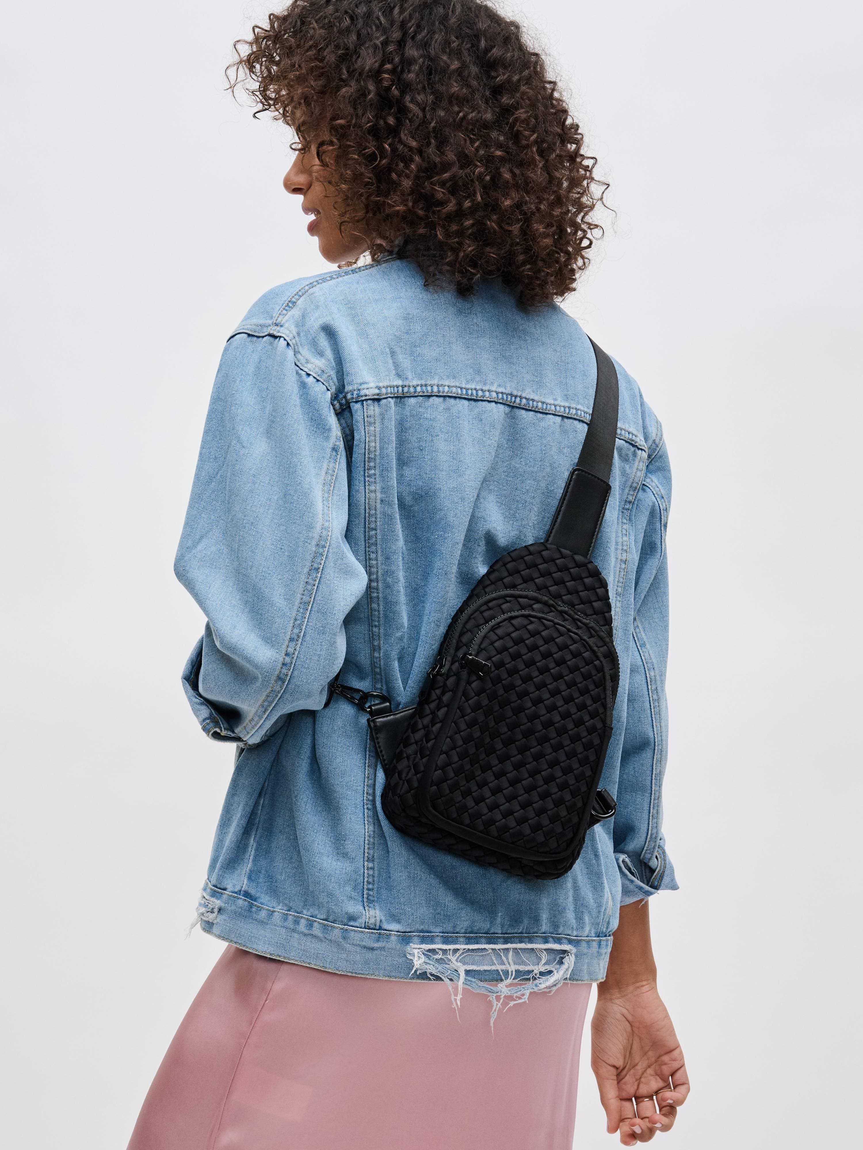 Sol and Selene Beyond The Horizon - Woven Neoprene Bag, Alternate, color, Black