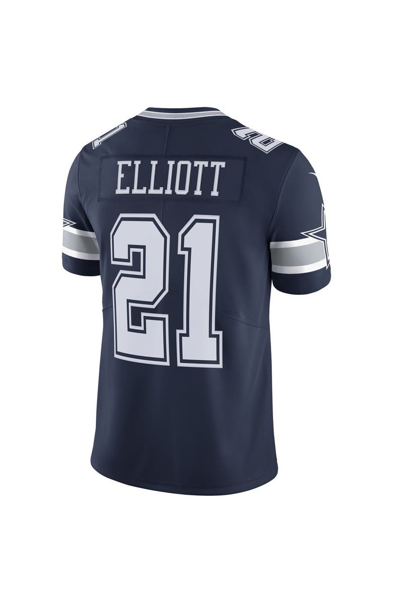 Nike Men's Nike Ezekiel Elliott Navy Dallas Cowboys Vapor Limited Jersey, Alternate, color, 