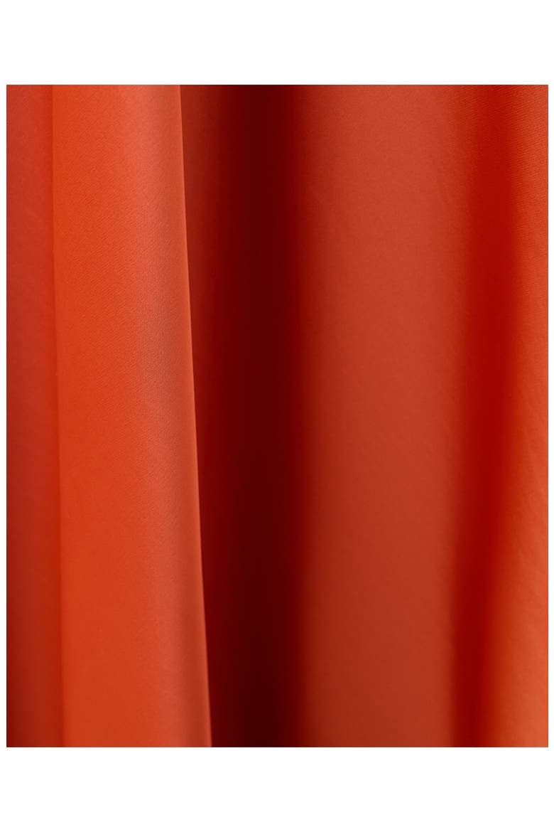 Long Sleeve Flare Satin Maxi Dress, Alternate, color, RUSSET