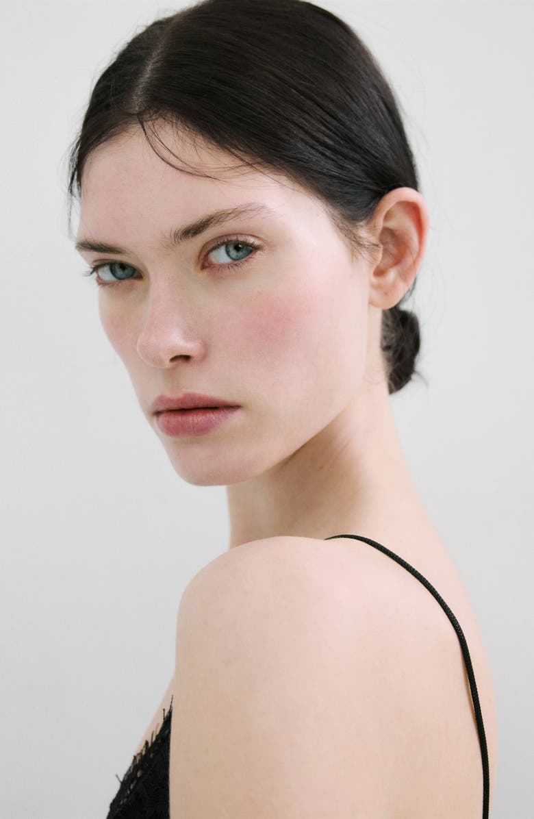 MANGO Tinta Lace Camisole, Alternate, color, Black