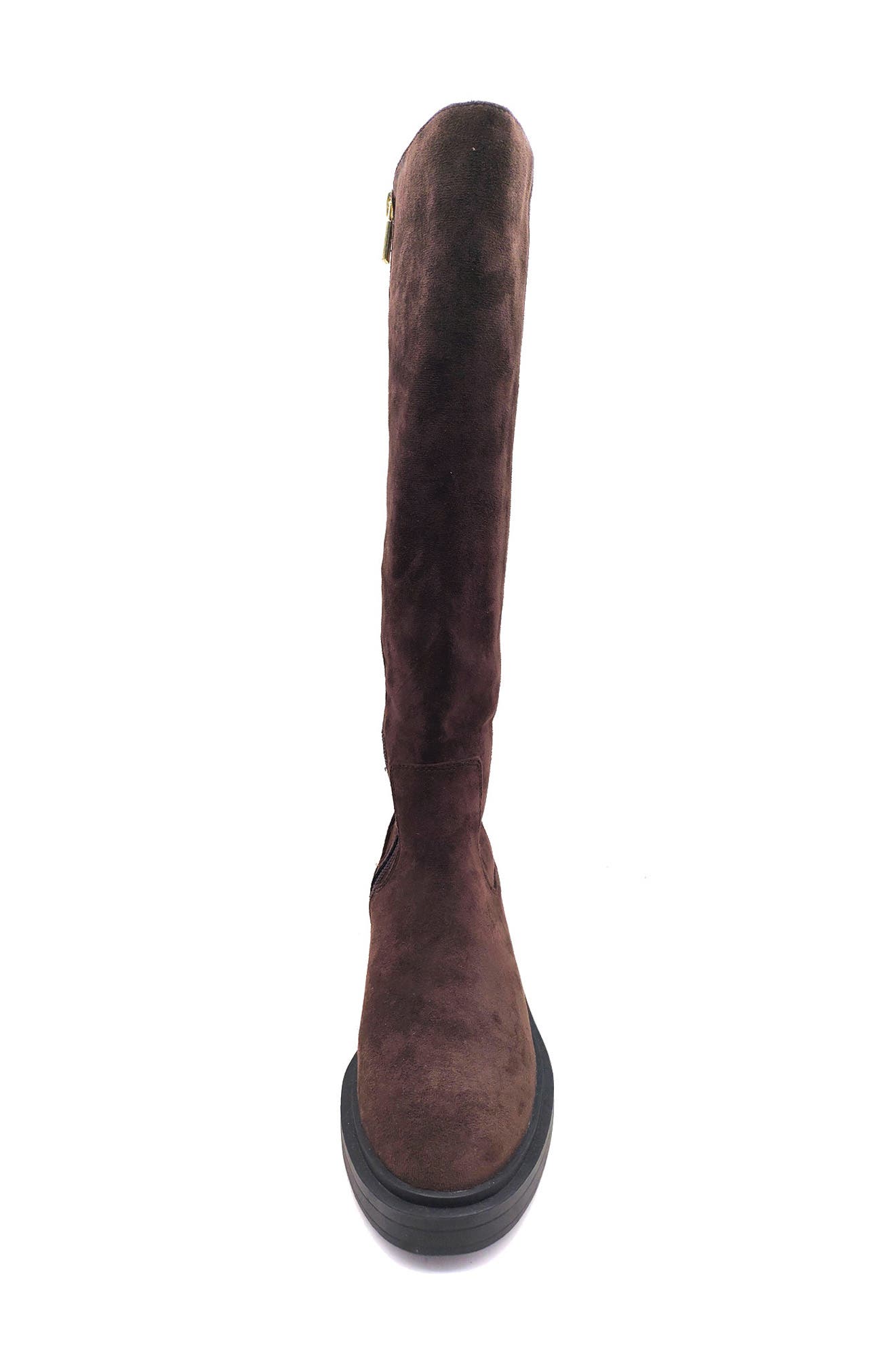 Anabelle Knee High Boot, Alternate, color, CHOCOLATE MICRO