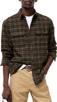 Burberry Check Wool Flannel Overshirt