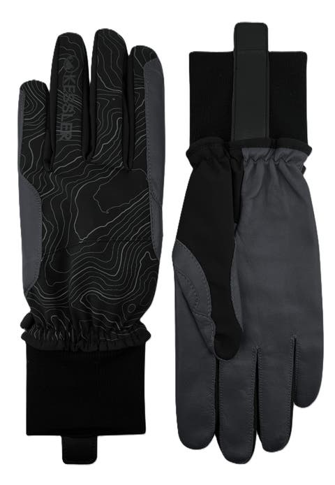 Performance Touchscreen Gloves with Leather Palm