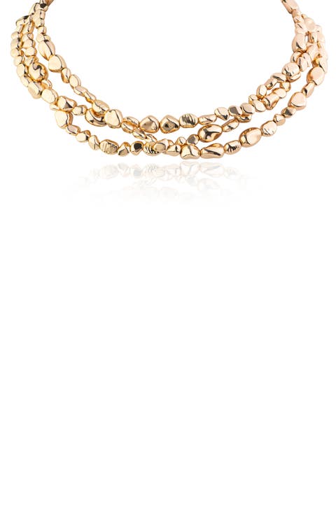 Triple Layered Beaded Necklace