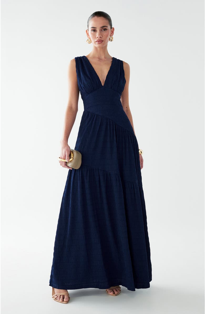 BWLDR Laney Maxi Dress, Main, color, Navy Blue