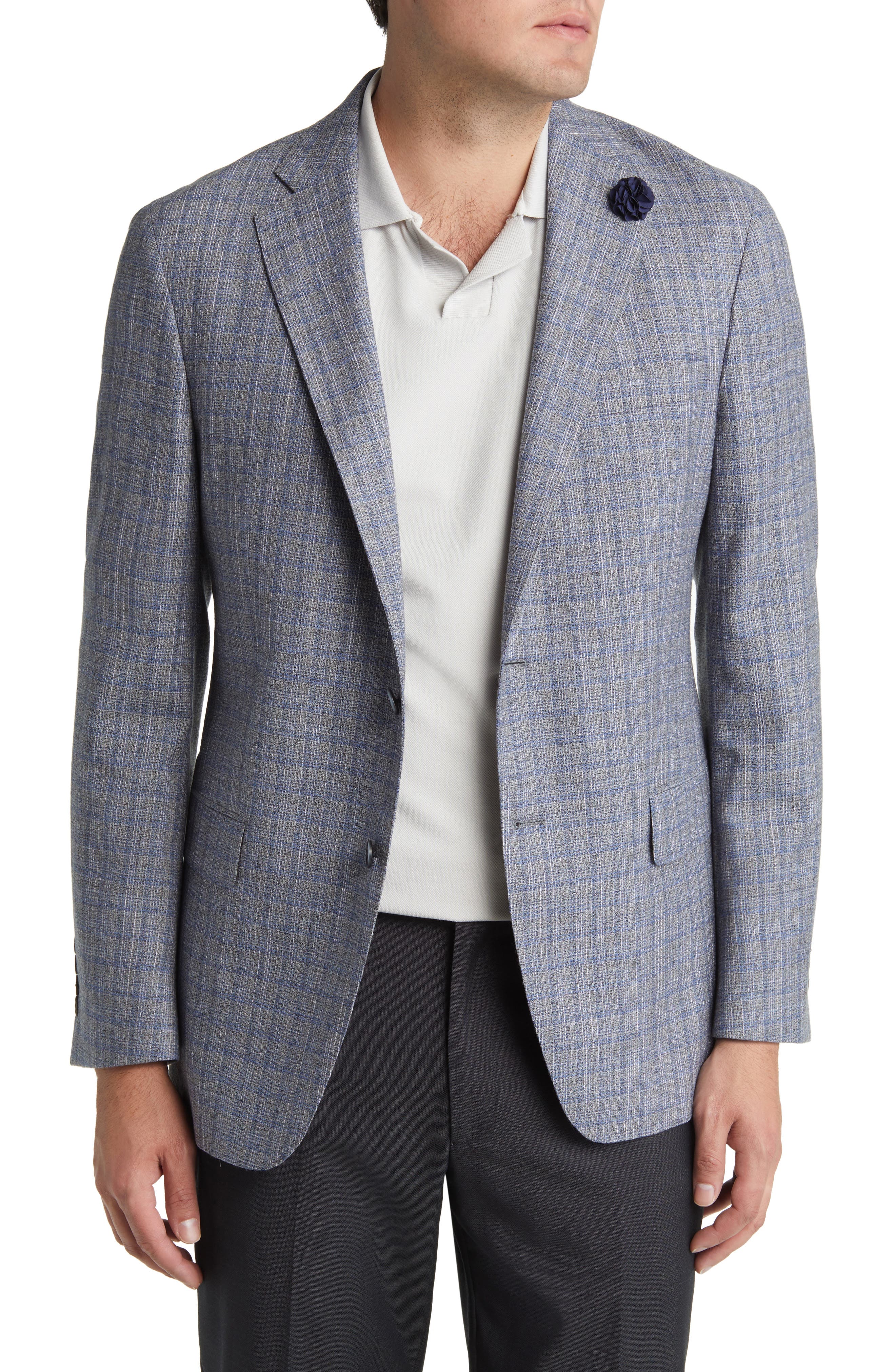 Hart Schaffner Marx New York Plaid Wool Blend Blazer (Men) | Nordstromrack