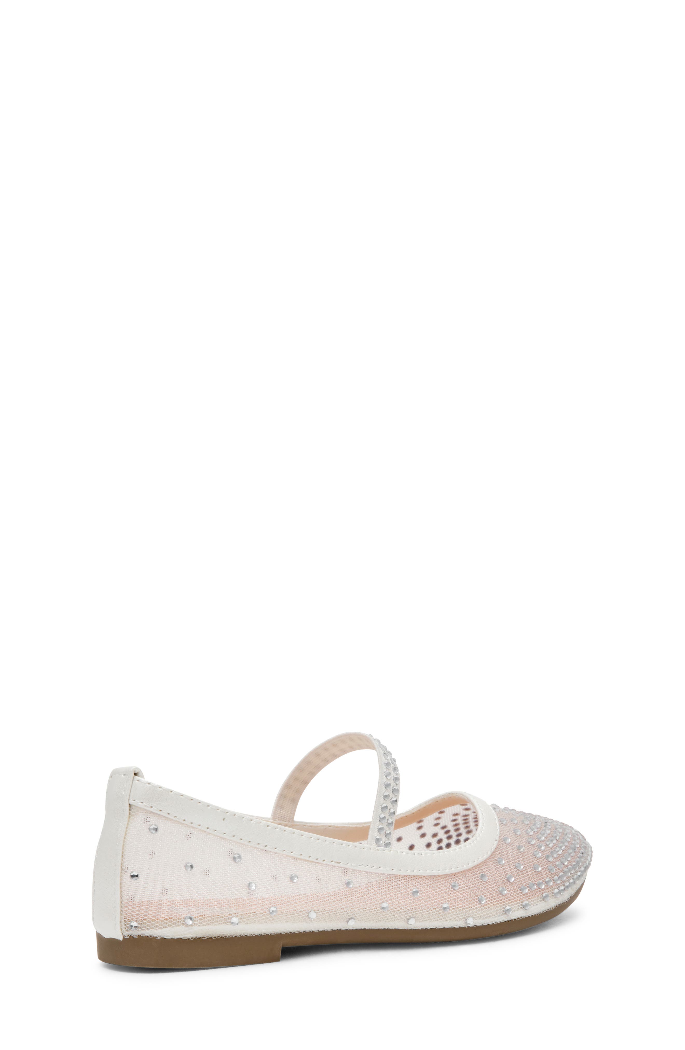 DV by Dolce Vita Kids' Whirl Embellished Flat, Alternate, color, White