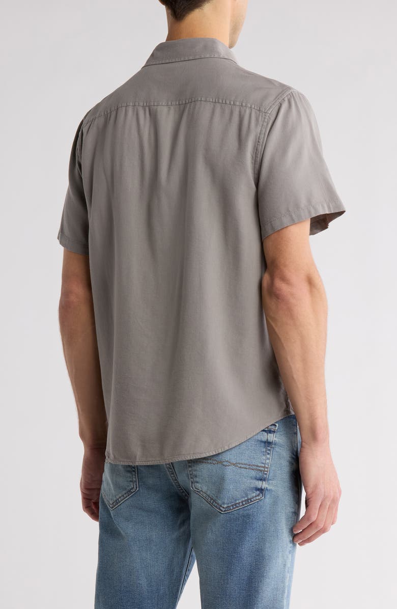 Lucky Brand Washed Mason Short Sleeve Workshirt, Alternate, color, Moon Mist