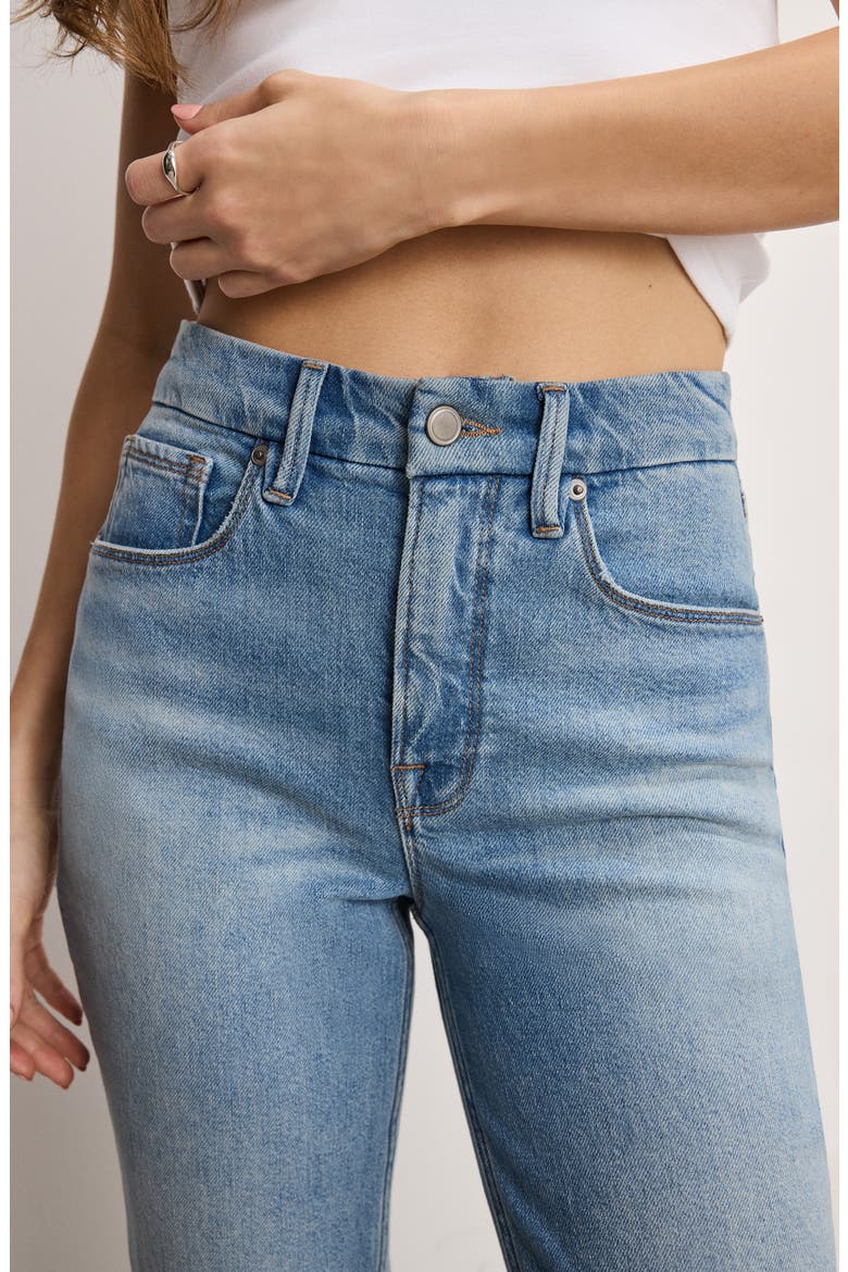 Good Icon Ripped High Waist Straight Leg Jeans, Alternate, color, INDIGO870