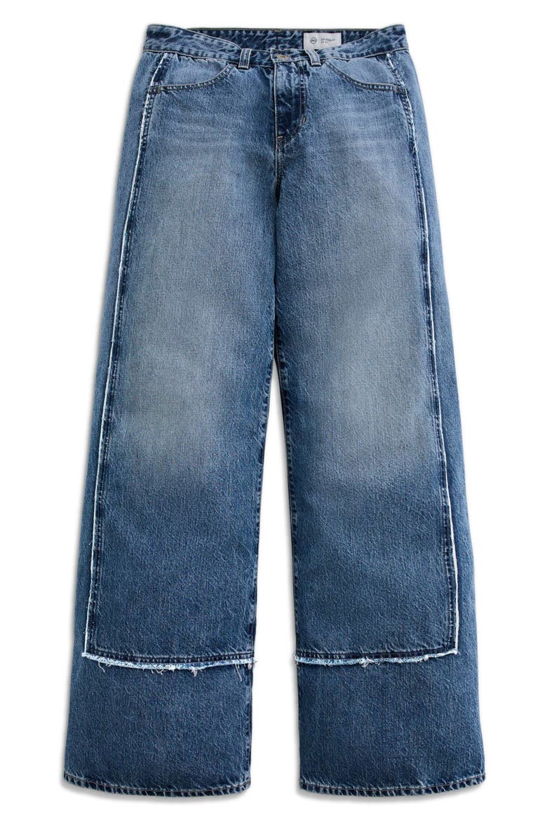 Adria Low Rise Baggy Wide Leg Jeans, Alternate, color, SOCIALITE