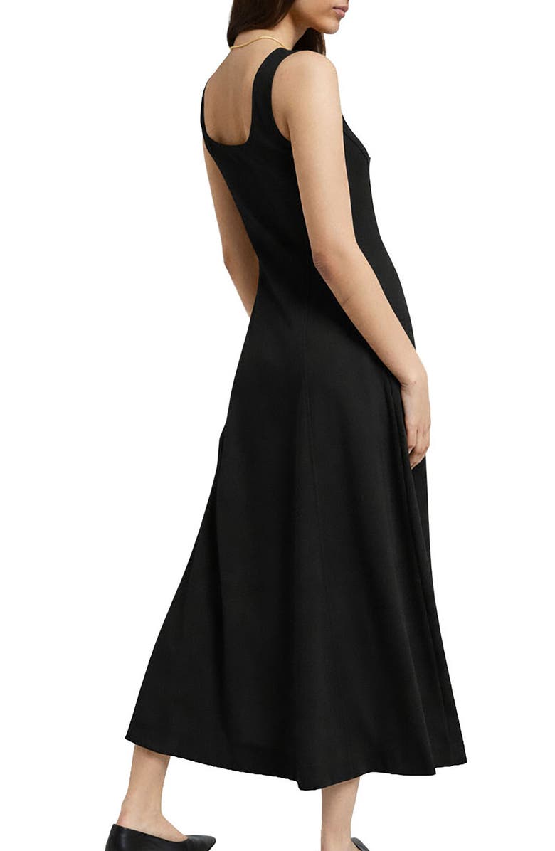 ottod'Ame Viscose Long Dress, Alternate, color, Black