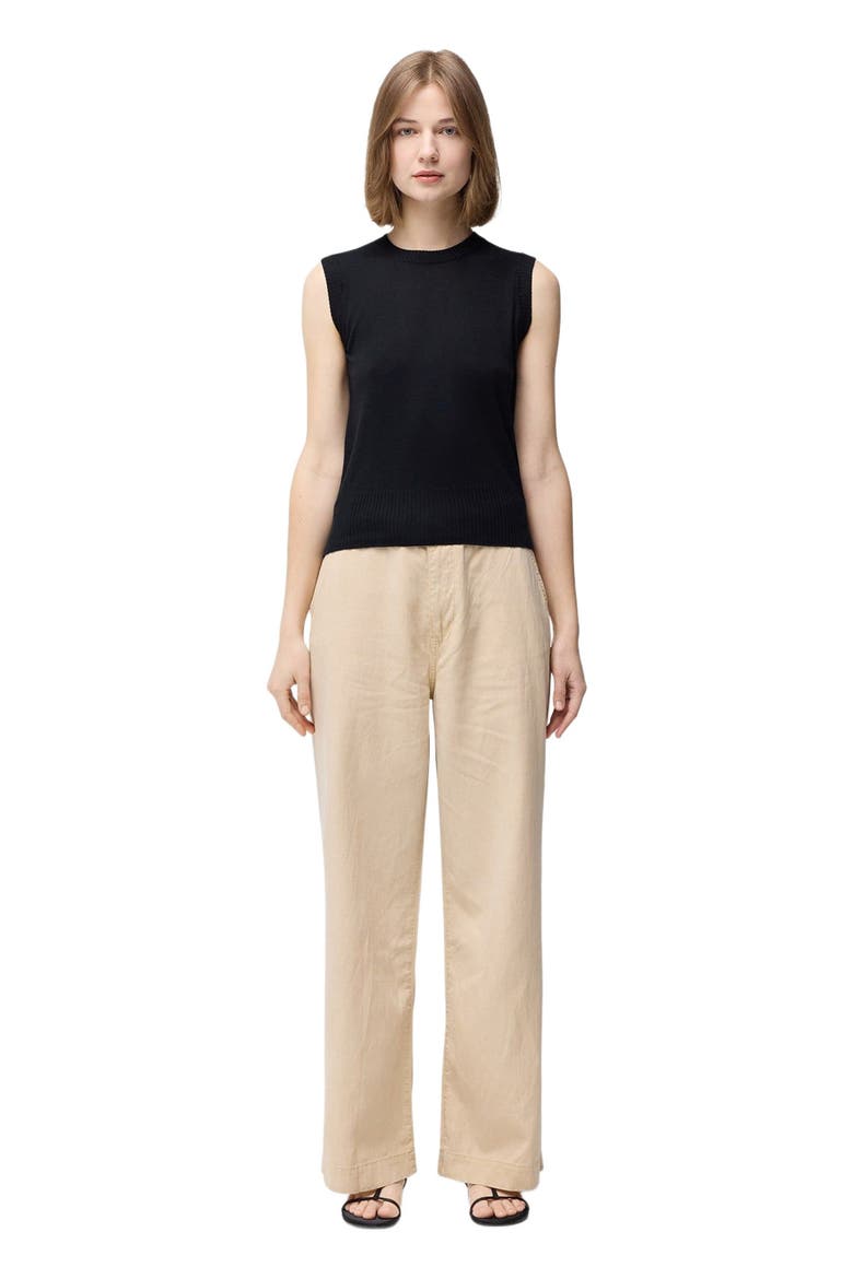 Cashmere Silk Sleeveless Top, Alternate, color, black