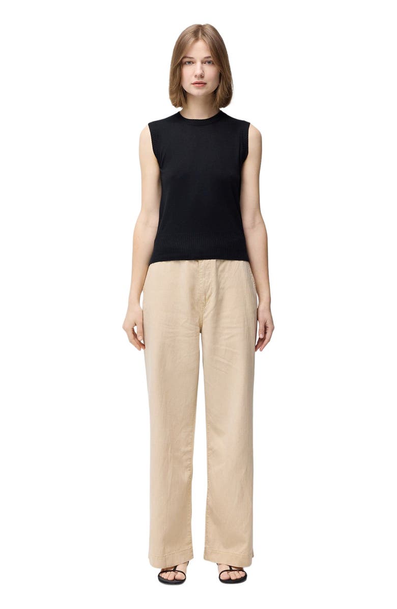 GOBI Mongolian Cashmere Cashmere Silk Sleeveless Top, Alternate, color, Black