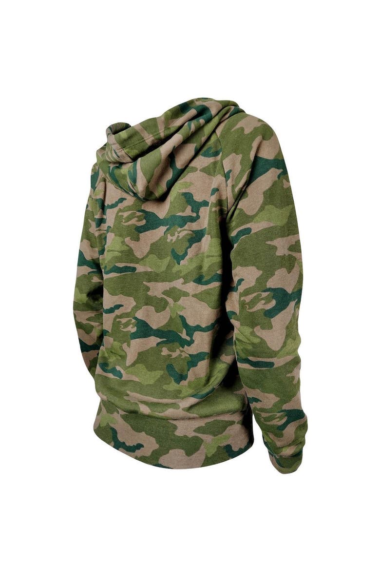 Women's New Era Camo Indianapolis Colts Raglan Full-Zip Hoodie, Alternate, color, Camo