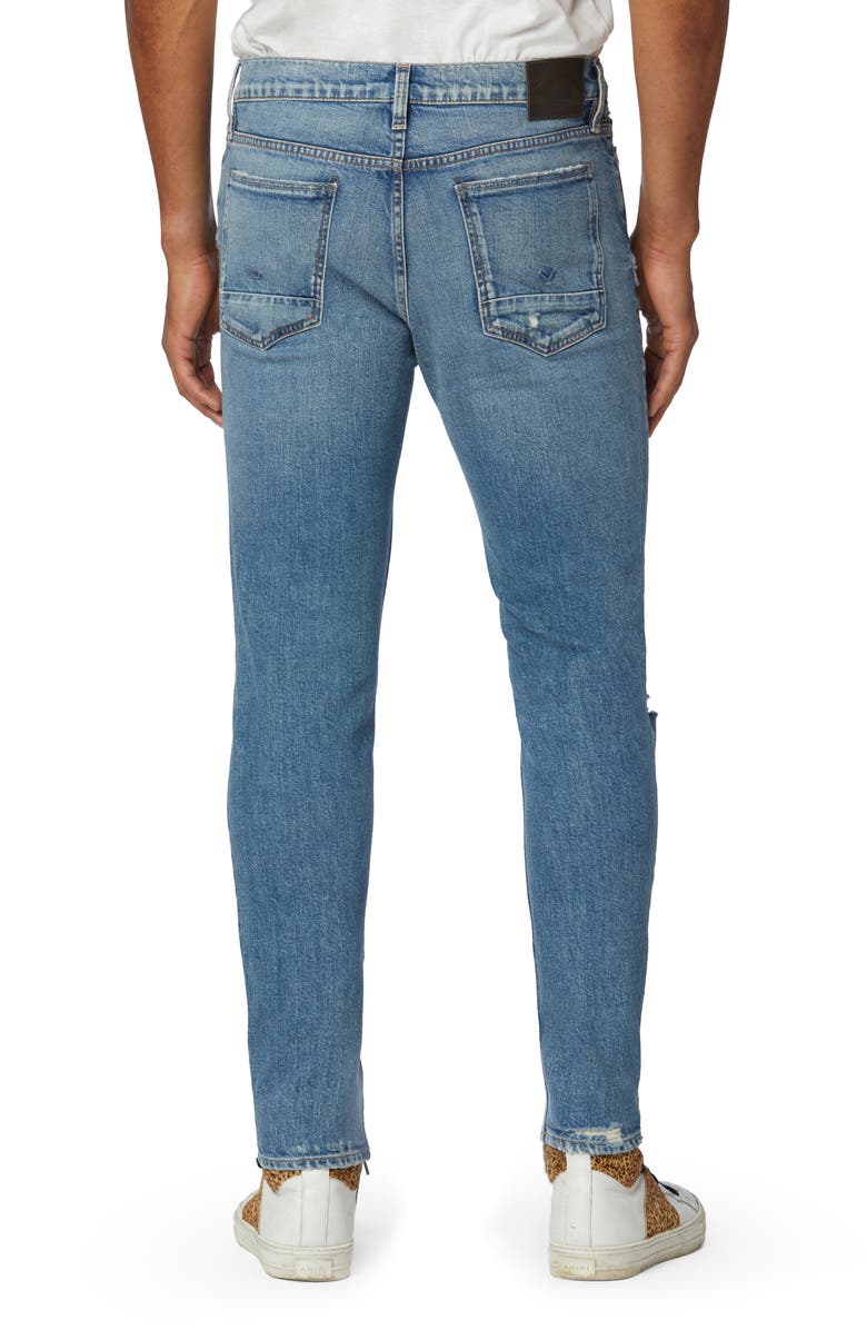 Hudson Jeans Zack Distressed Skinny Fit Jeans, Alternate, color,