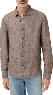 John Varvatos Ben Linen Button-Up Shirt