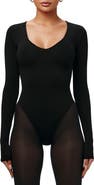 Naked Wardrobe NW Deep V Bodysuit