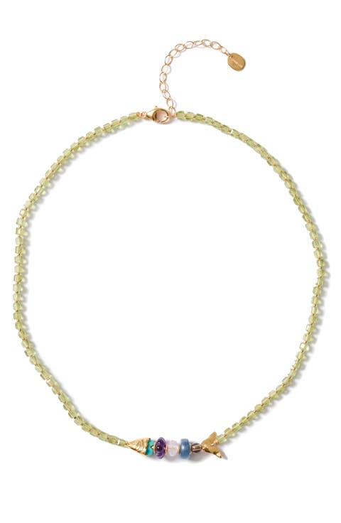 Orris Semiprecious Stone Necklace