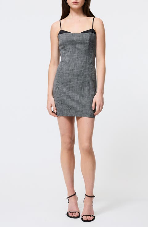 Owen Plaid Peekaboo Minidress
