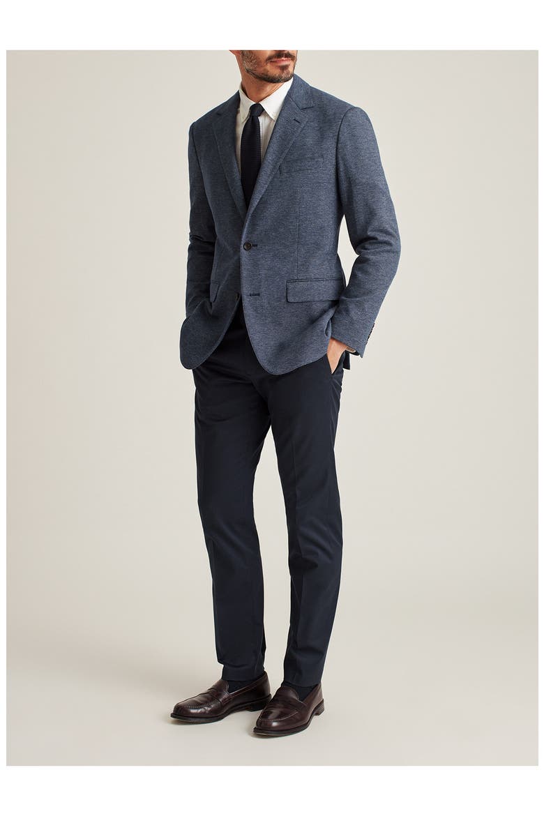 Flap Pocket Blazer, Alternate, color, NAVY