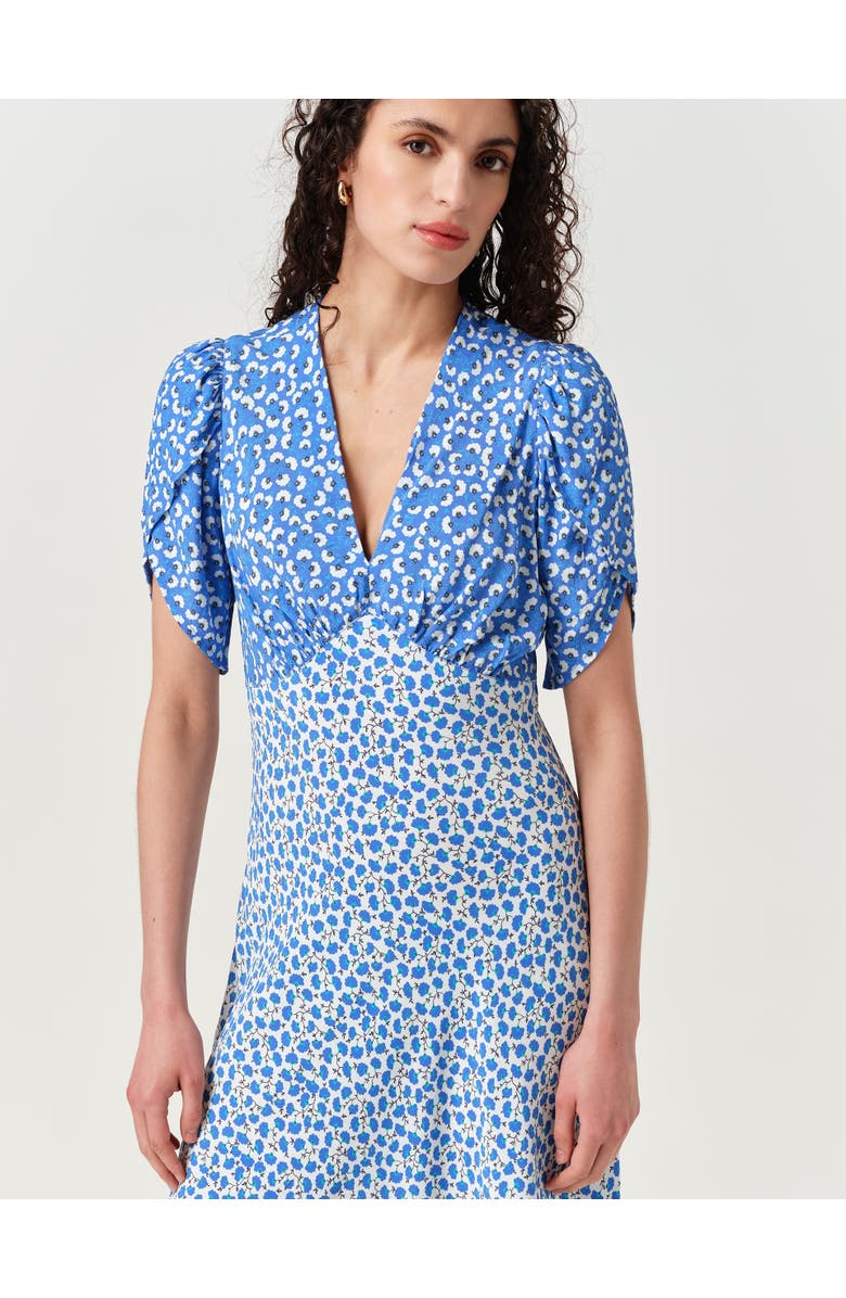 Ghost London Faye Floral Crepe Midi Dress, Alternate, color,