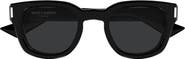 Saint Laurent 49mm Small Round Sunglasses