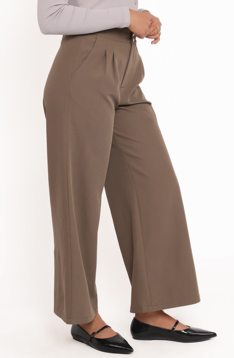 Petal & Pup Curtis Wide Leg Pants, Alternate, color, Taupe