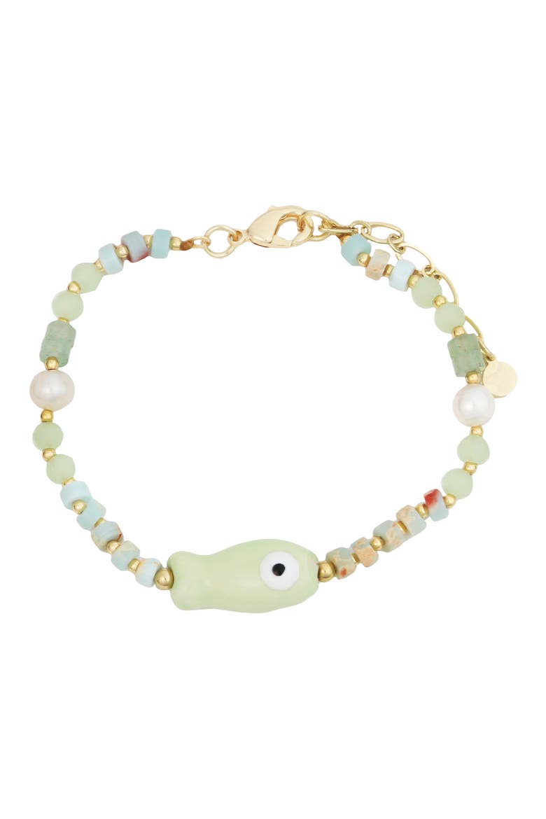 Mint Fish Bracelet, Main, color, GREEN