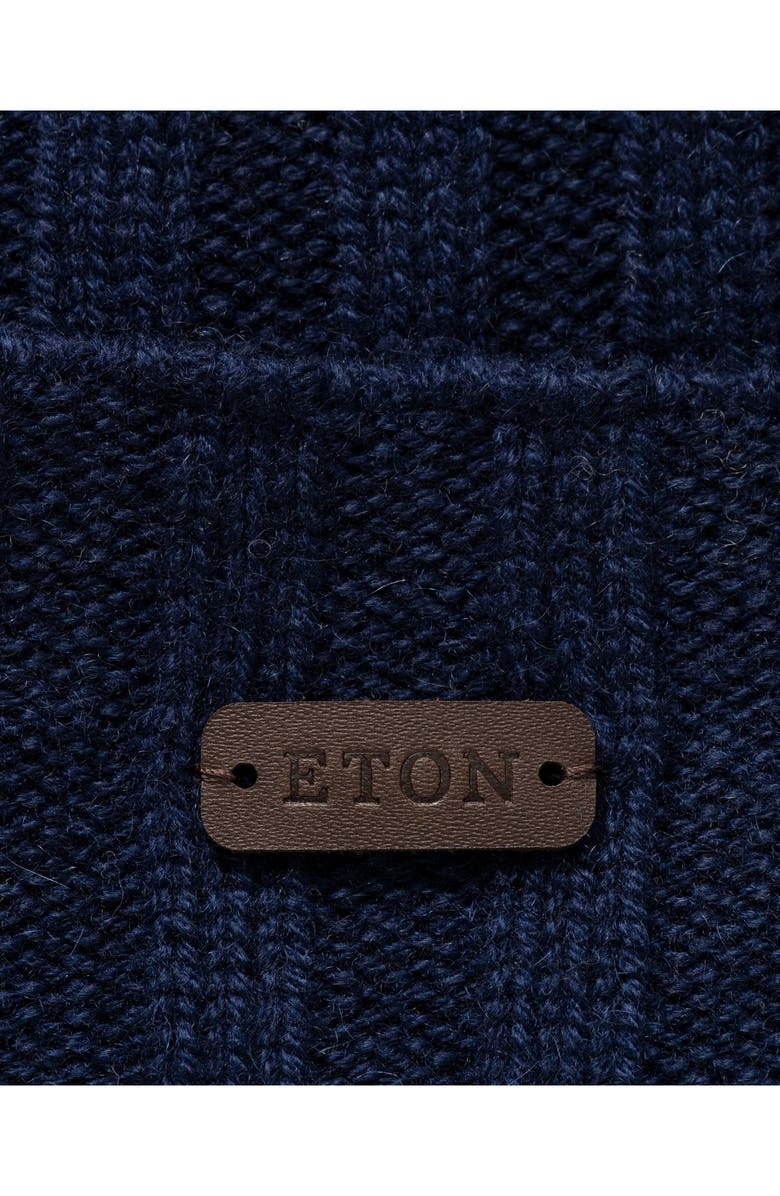 Eton Cashmere Beanie, Alternate, color, Navy