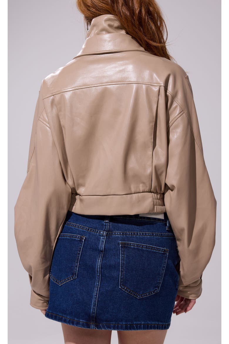 Papoose Butter Leather Jacket, Alternate, color, BEIGE