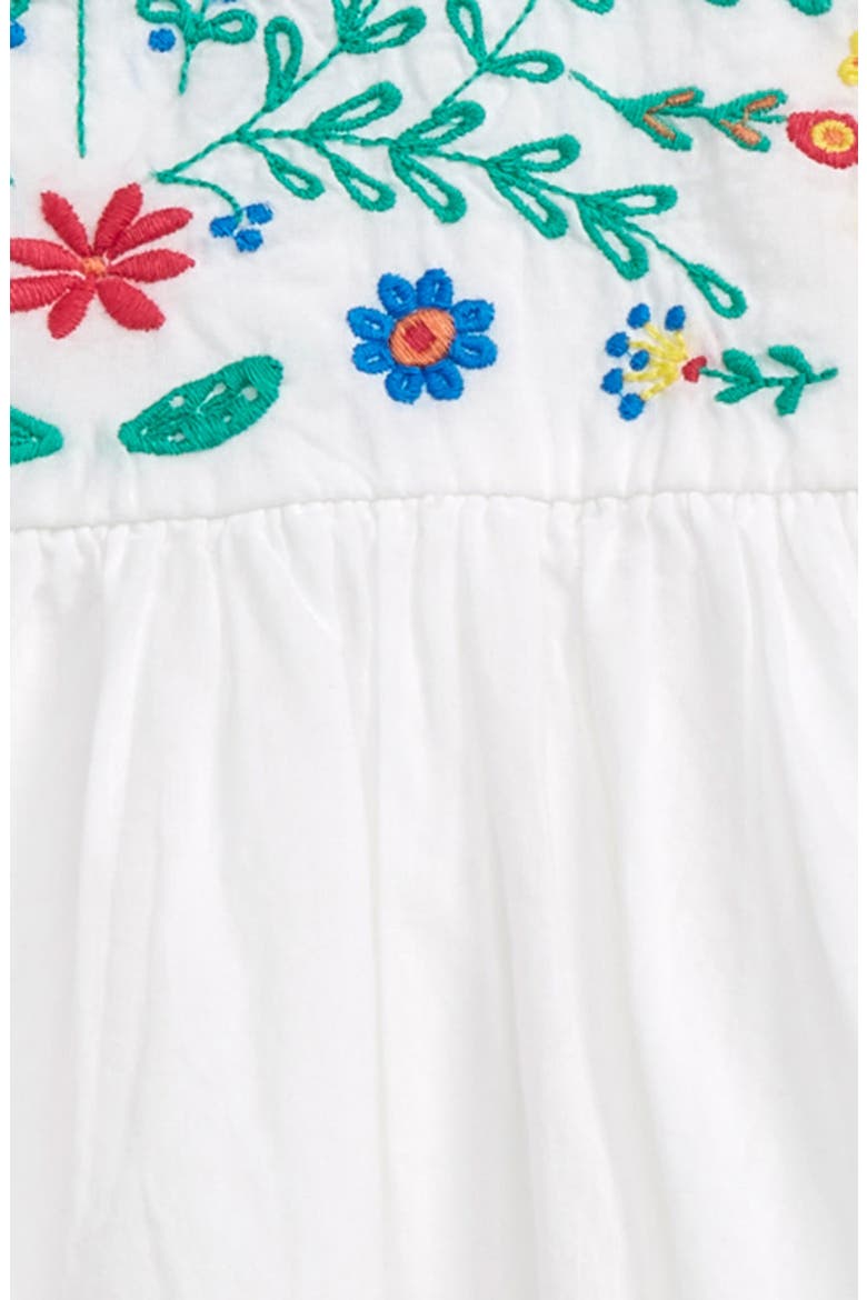 Embroidered Yoke Dress, Alternate, color, WHITE
