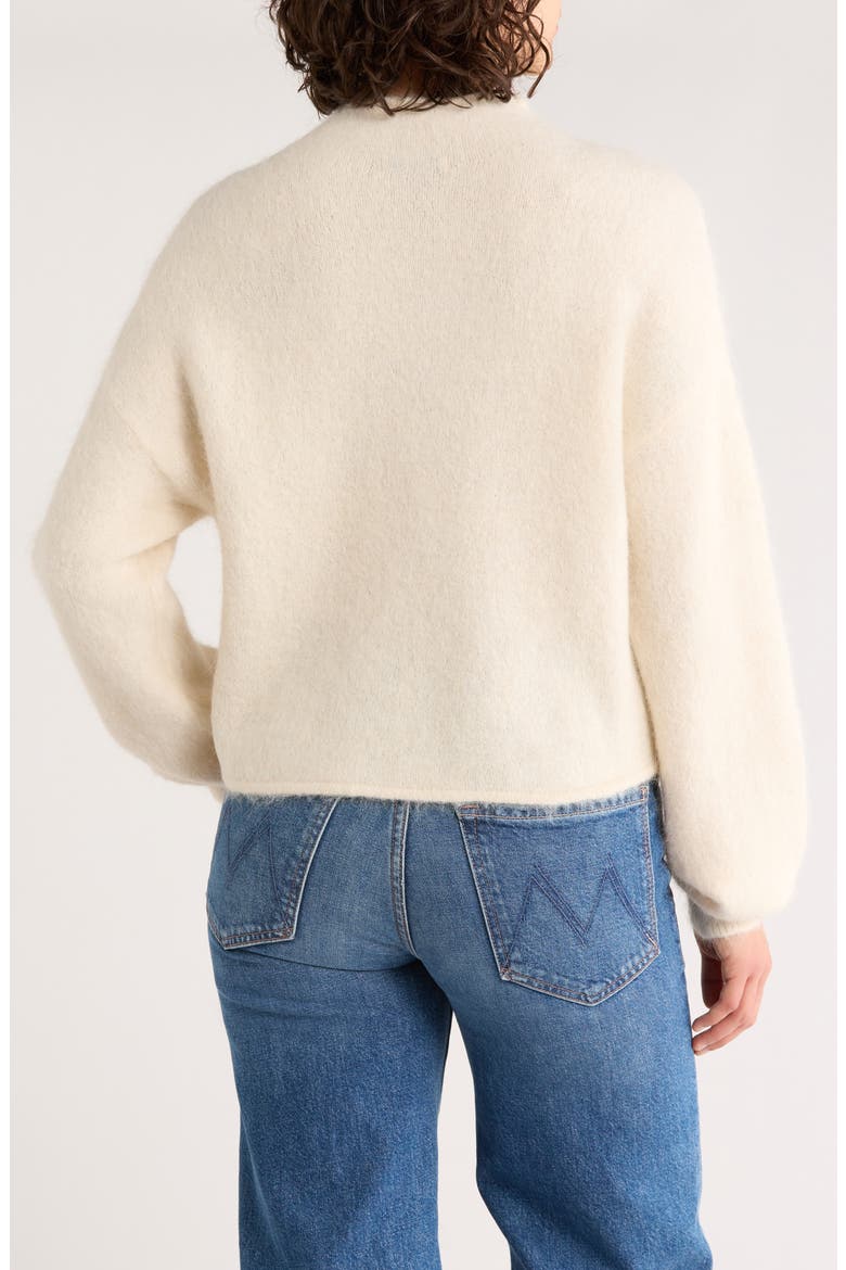 Suri Alpaca Blend Funnel Neck Sweater, Alternate, color, CREAM