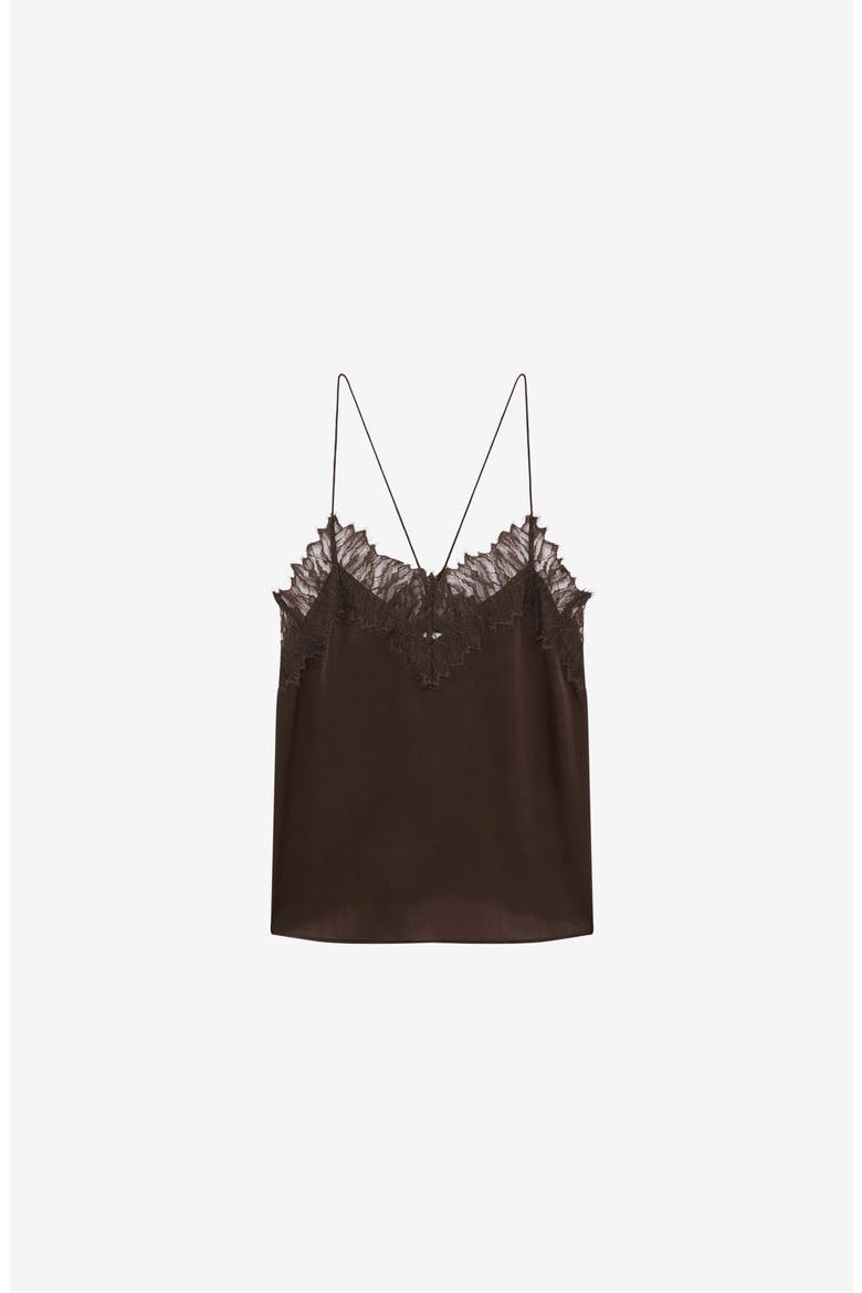 Newin Lace Cami, Alternate, color, Mocha