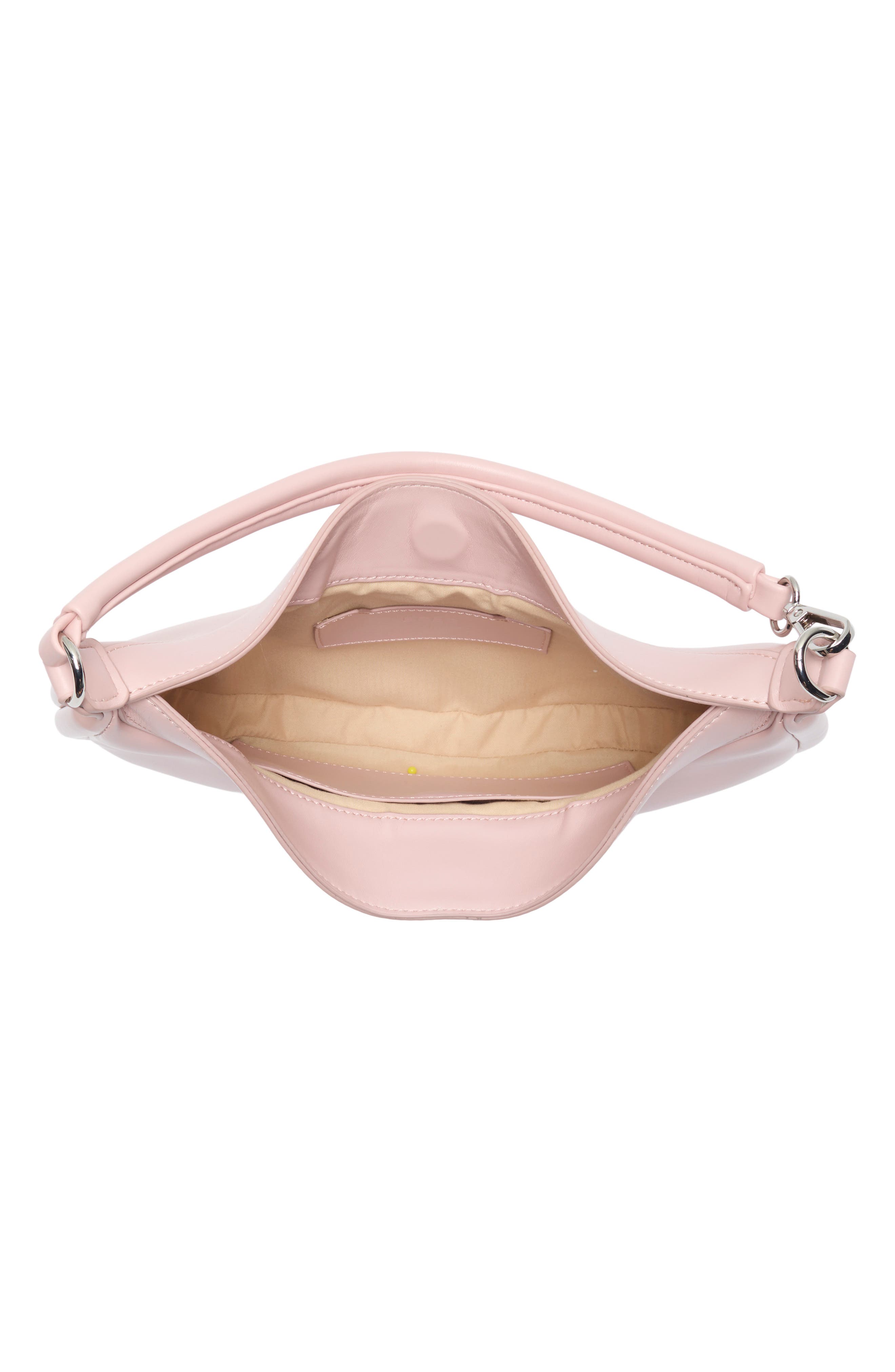 Convertible Faux Leather Shoulder Bag, Alternate, color, ROSE