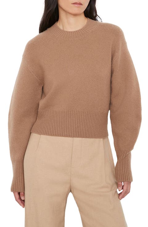 Crewneck Puff Sleeve Sweater