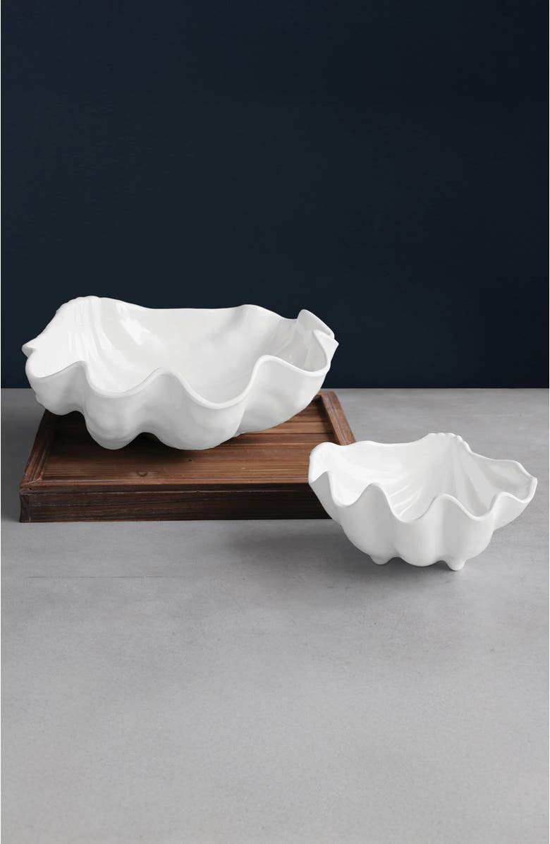 BEATRIZ BALL Collection VIDA Ocean Shell Large Bowl, Alternate, color, White