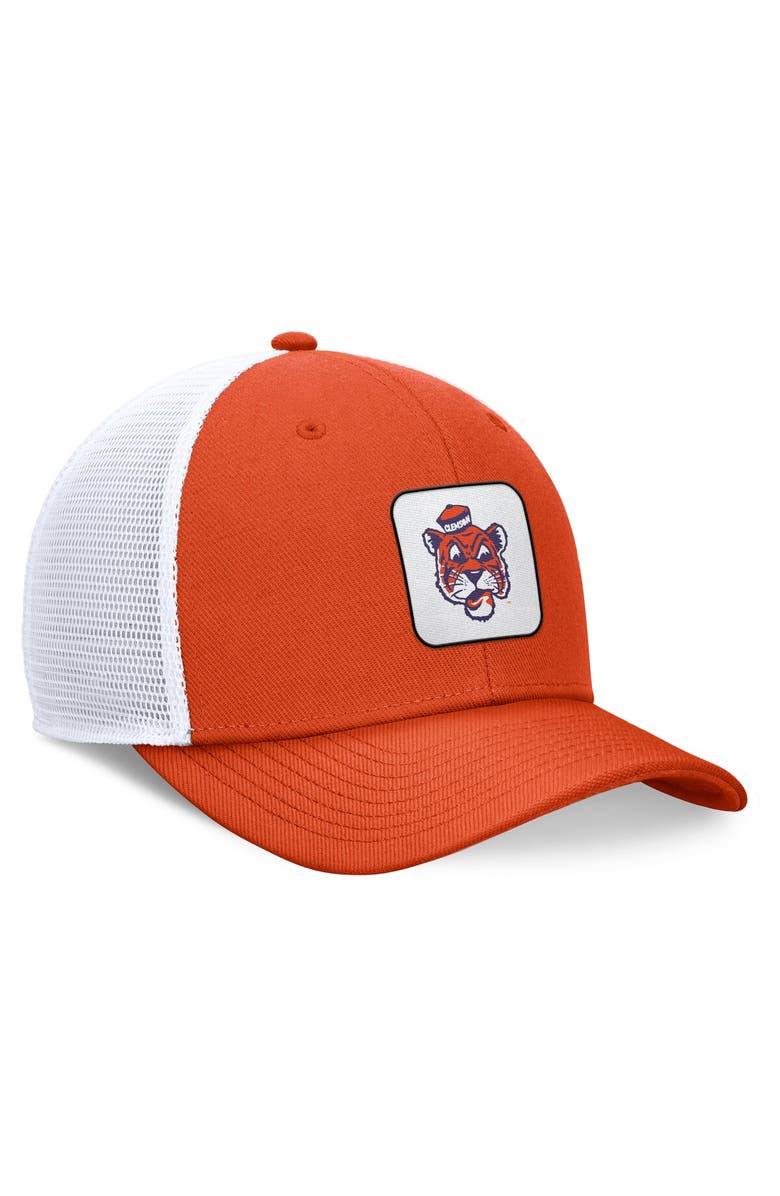 Nike Men's Nike Orange/White Clemson Tigers Legacy Rise Mascot Trucker Adjustable Hat, Alternate, color, Orange