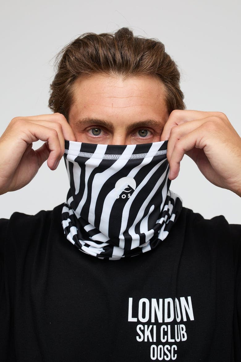 Neckwarmer - Hotel California Zebra Print, Main, color, Black and white zebra pattern