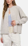 Blu Pepper Ribbed Crewneck Cardigan