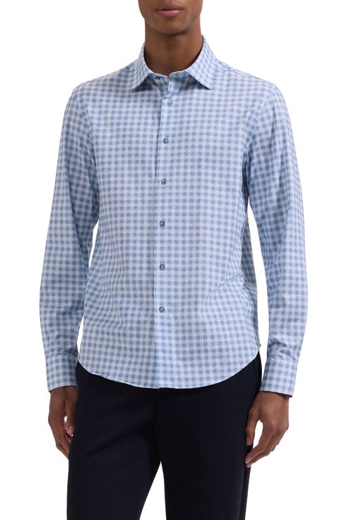 James OoohCotton® Textured Gingham Check Button-Up Shirt
