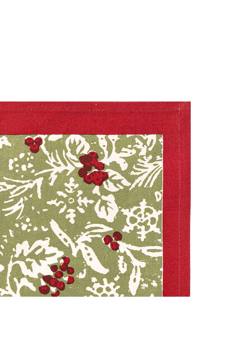 Baies de houx Mats, Alternate, color, Red/Green 15" x 18"