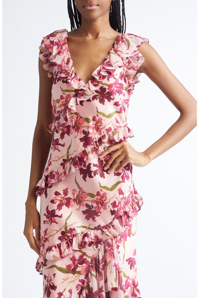 Trailing Hibiscus Maxi Dress, Alternate, color, BLUSH PETAL MULTI