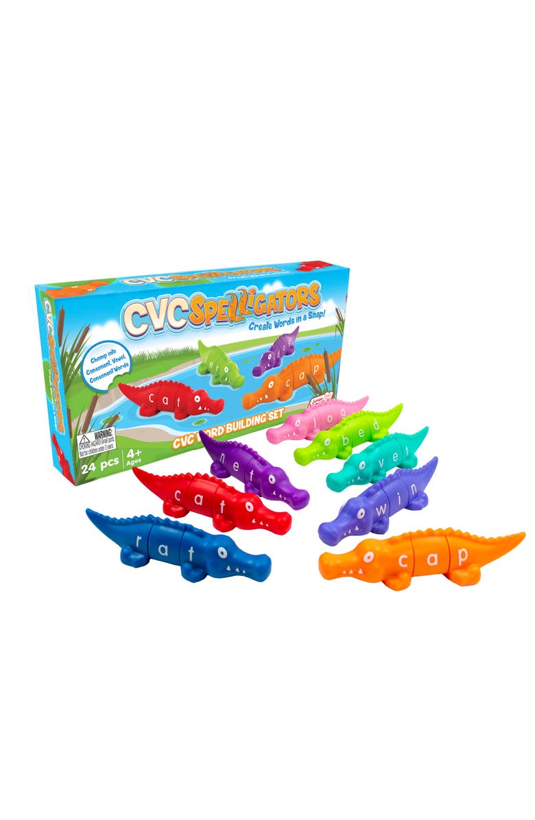 Junior Learning Cvc Spelligators 24Pcs Word Building Set, Main, color, Multicolored